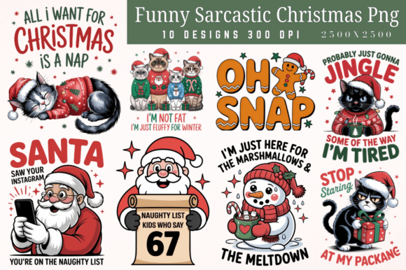 Download Funny Sarcastic Christmas PNG Designs Bu - Premium Resources